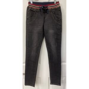 Jeans Fashion black denim pull on pants NWT size 4 small